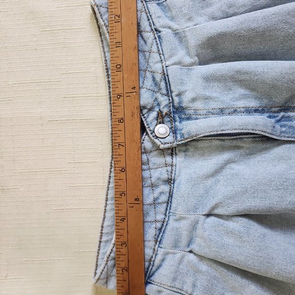 So Good for Life Junior Light Blue Straight Leg Jeans w/Waist Detail, Size 7/28W - Picture 12 of 14